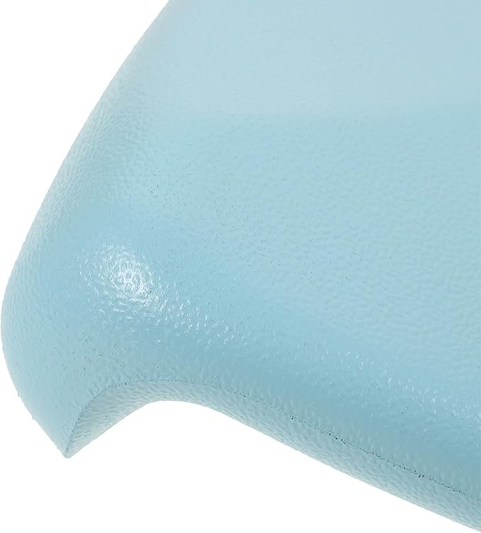 Zerodeko Bathtub Pillow Headrest Pad Soft Pu Material Fatigue Relief Bath Cushion Neck Support for Home Soaking Tub with Suction Cups, Sky Blue
