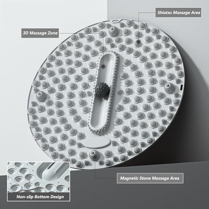 Acupressure Foot Massage Mat for Stress Relief & Pain Relief with Massage Ball Tracks, Acupressure Mat for Feet Portable Design for Home, Gym, Office Use - Targets Arch & Heal Pain