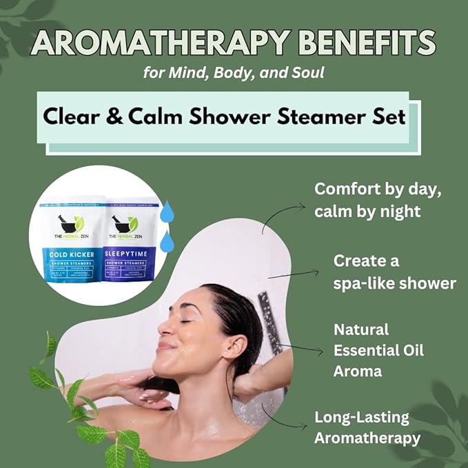 Aromatherapy Shower Steamer Gift Set - USA Made Valentines Day Gift for Her and Him - Shower Bomb Tablets Made with Soothing Natural Essential Oils - Relaxation Gift for Women and Men