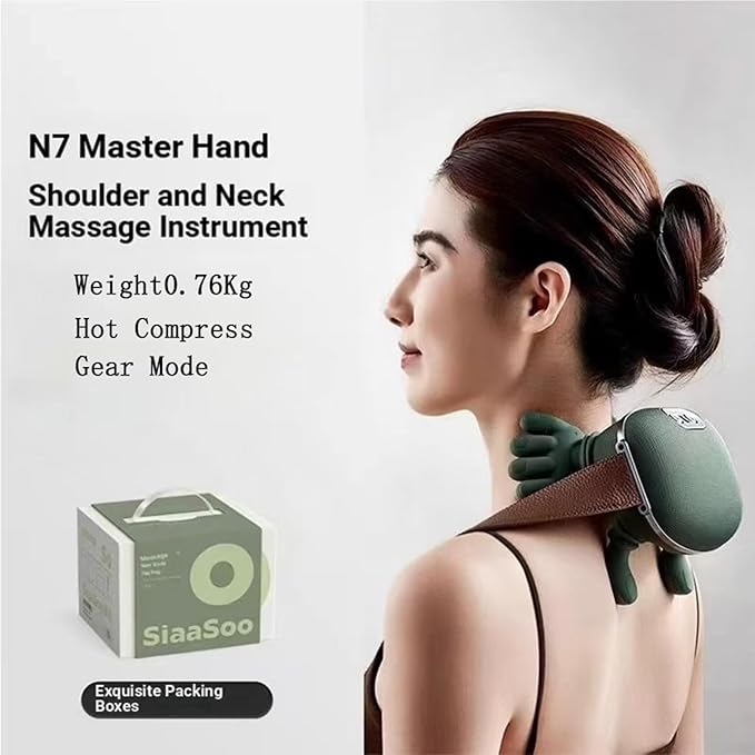 Shoulder and Neck Massager, Neck Massager with Heat and Fingers, Relieves Muscle Pain, Shoulder Massager for Pain Relief Deep Tissue,Electric Back Massagers