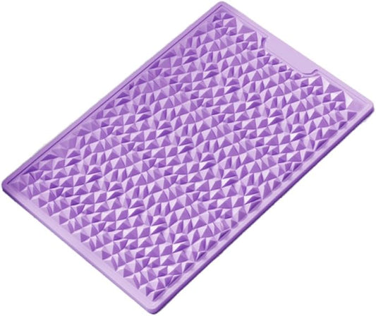 misppro Foot Massage Pad Pressure Point Pad Relaxing Portable Acupressure Mat Reflexology Mats for Dorm Gym Living Room- Purple