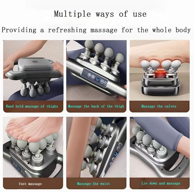 16 Head Massage Gun Deep Tissue, 16 Head Massager 9 Modes 9 Levels, Back Massager for Pain Relief Deep Tissue,Massager for Neck Head Shoulders Legs Foot, Body Muscle Massager Pain Relief