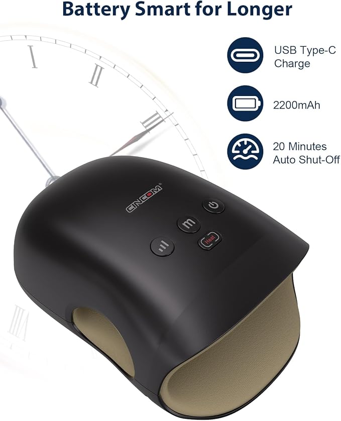 CINCOM Hand Massager - Cordless Hand Massager with Heat and Compression for Arthritis and Carpal Tunnel
