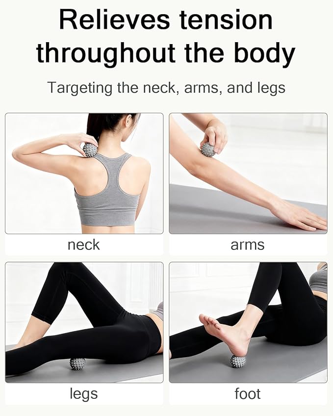 Acupressure Foot Massager Mat with Massage Ball - Comfortable Silicone Mat with 7 Therapeutic Magnets, Non-Slip Design for Stress Relief, Improve Foot Health, Home & Office Use, 30 x 18 inches