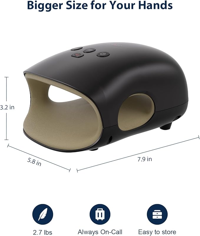 CINCOM Hand Massager - Cordless Hand Massager with Heat and Compression for Arthritis and Carpal Tunnel