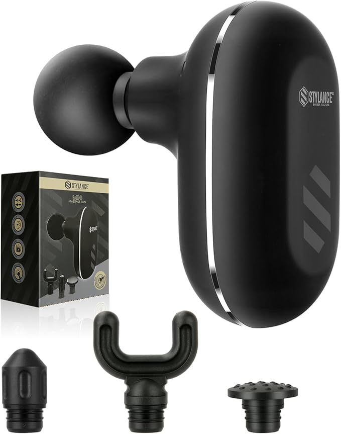 Neck Massage, Mini Massage Gun, Compact Sports Massager, Percussion Deep Tissues Muscle Massager, Portable Handheld Massager for Office, Home,Salon, Travel, Gift