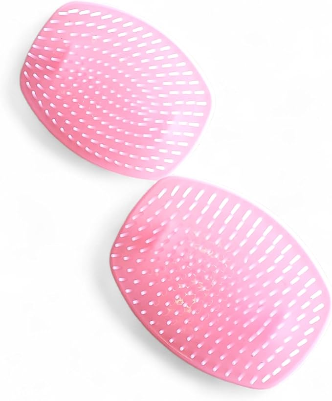 Detangler Hair Brush with Firm Bristles (4×3 in) – Dry & Wet Shampoo and Conditioner Scalp Massager for Deep Cleansing, Exfoliating & Dandruff Control. Multi-Use for Hair, Beard & Scalp (2 PC,Pink)