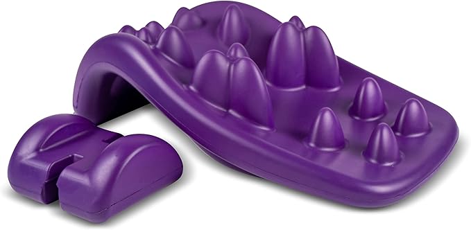 Kanjo Flex Firm Neck Cushion for Cervical Traction, Neck and Shoulder Relaxer, Neck Cervical Pillow with Acupressure Points for Pain Relief and Cervical Spine Alignment, Adjustable Firmness