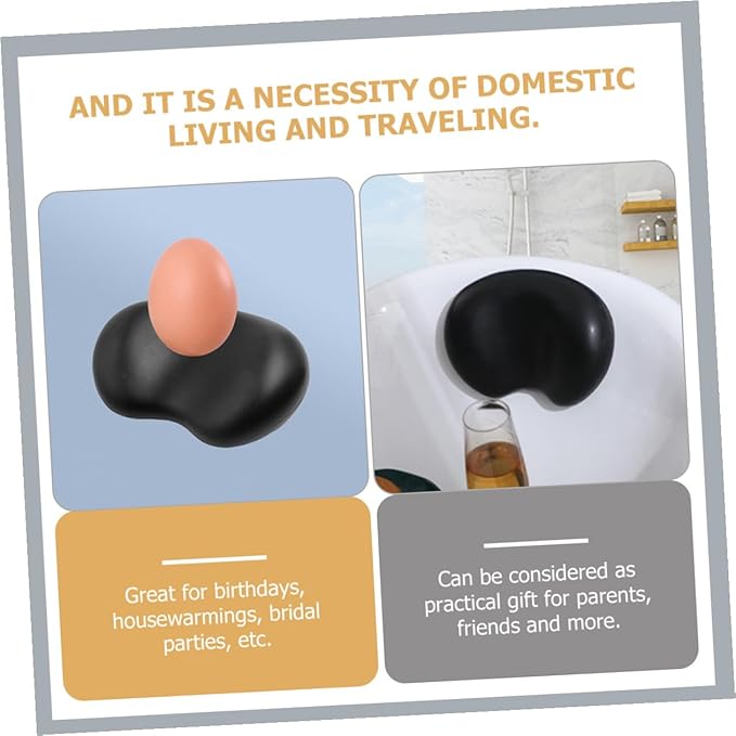 Toyvian Non-Slip Bath Pillow for Tub with Ergonomic Neck and Back Support Softness Bath Accessories for Adults and Home Spa Relaxation