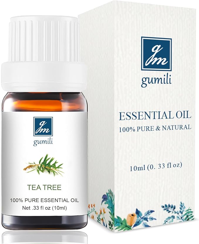 Tea Tree Essential Qil 10ml-100% Pure Tea Tree Oil for Skin, Hair, Face, Nails, Scalp & Foot Soak-Natural Aromatherapy & Toenail Care