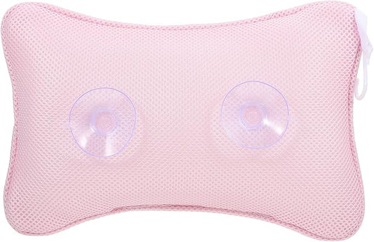 Zerodeko 1Pc Bathtub Suction Cup headrest hot tub Pillows Bath Cushion Shower Neck Pillow Bath spa Pillow Comfortable Pillow Mesh Bathtub Pillow Back Pillow Polyester Fiber