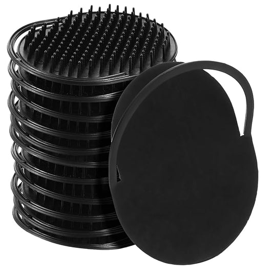 12Pcs Pocket Combs for Men Soft Portable Pocket Palm Combs Shampoo Comb Massager Hair Brushes Scalp Beard Comb for Men Pets Home Office Travel Shower