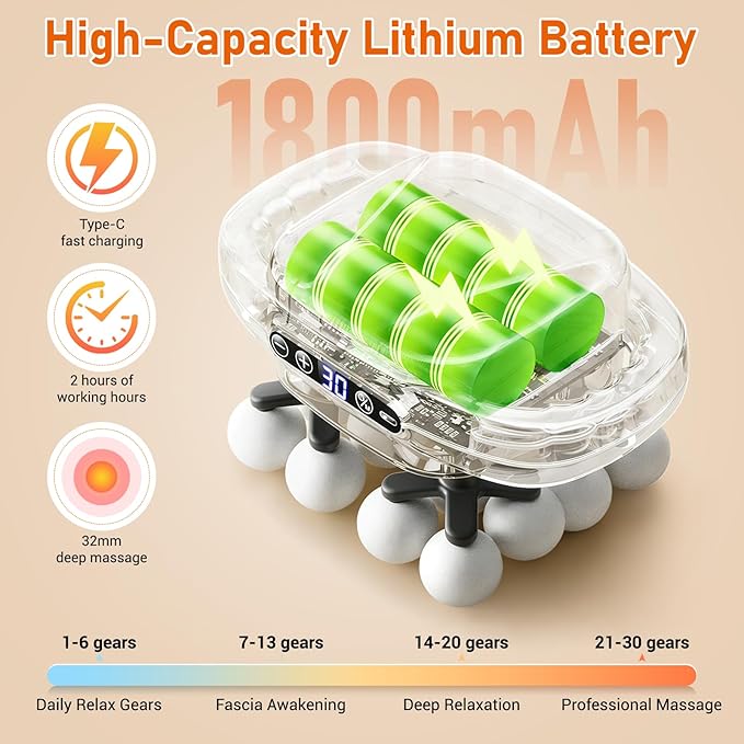 16 Mini Head Massage Gun, Valentine's Day Gifts, Portable Massager for Muscle Pain Relief, Neck Back Shoulder Legs, Quiet Deep Tissue Massager for Home Office, Ideal Gift for Women & Men