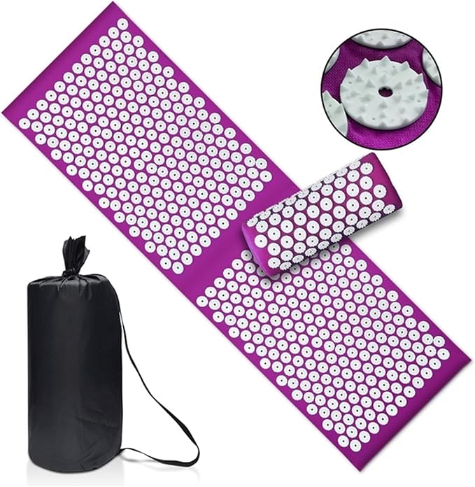 Upgrade Long Nonslip Acupressure Cushion Sensi Massage Mat Kuznetsov's applicator Relieve Back Pain Foot Massager Fitness Pilate(Update Acupuncture1)