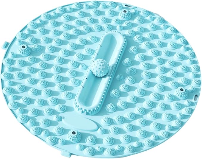 Foot Massage Pad Foot Massager Portable Creative Versatile 55cm Dia Acupressure Mat Standing Pad for Office Home Yoga Workout, Blue