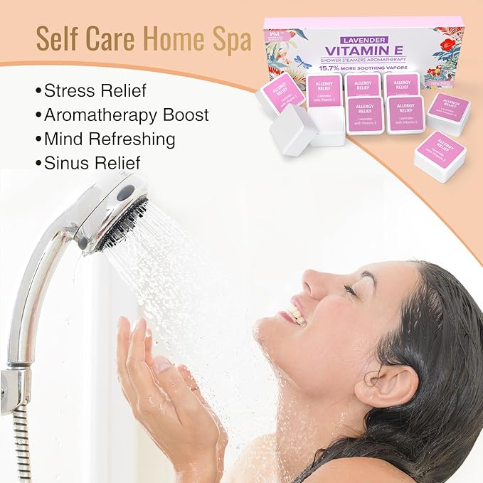 Shower Steamers Aromatherapy 10 Pack - Shower Bombs Birthday Gifts for Women, Mom, Men, Organic Essential Oils, Stress Relief, Relaxation Home SPA Christmas