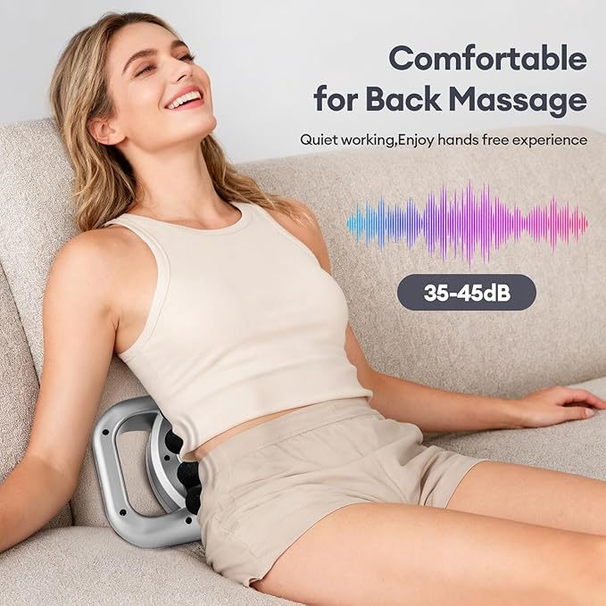 LIARTY 30 Head Massage Gun Set Massage Gun Deep Tissue: Portable 9 Levels 9 Modes - Massager for Legs Waist Neck Back Buttocks Muscles Gifts for Women Men Mom Dad