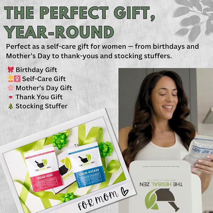 Aromatherapy Shower Steamer Gift Set - USA Made Valentines Day Gift for Her and Him - Shower Bomb Tablets Made with Soothing Natural Essential Oils - Relaxation Gift for Women and Men