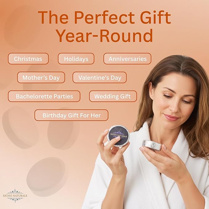 Citrus Shower Steamers (12 Pack) – Aromatherapy Shower Bombs for Energy Boost & Stress Relief – Natural Essential Oil Spa Tablets, Self Care Birthday Gifts for Women & Men