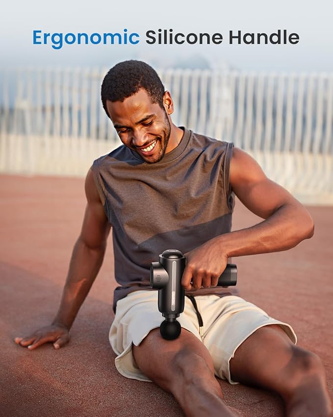 RENPHO Massage Gun Deep Tissue, Percussion Handheld Neck Massager FSA Eligible, Electric Mini Back Massagers with Carry Case for Athletes Men Women, HSA, Active