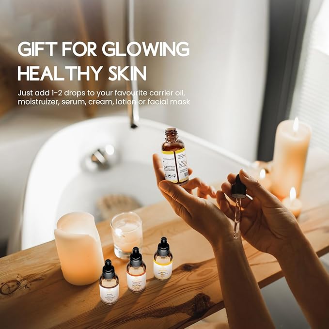 100% Pure Organic Balsam Fir Essential Oil 0.34 Fl Oz, Natural Balsam Fir Oil in Amber Glass Bottle with Dropper for Diffuser Massage Skin Care DIY