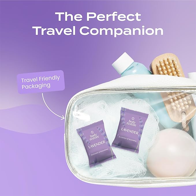 Body Restore Bath Bombs Aromatherapy 15 Pack – Birthday Gifts for Women, Men, Easter Basket Stuffers, Stress Relief, Relaxation, Self Care – Lavender Shower Steamers