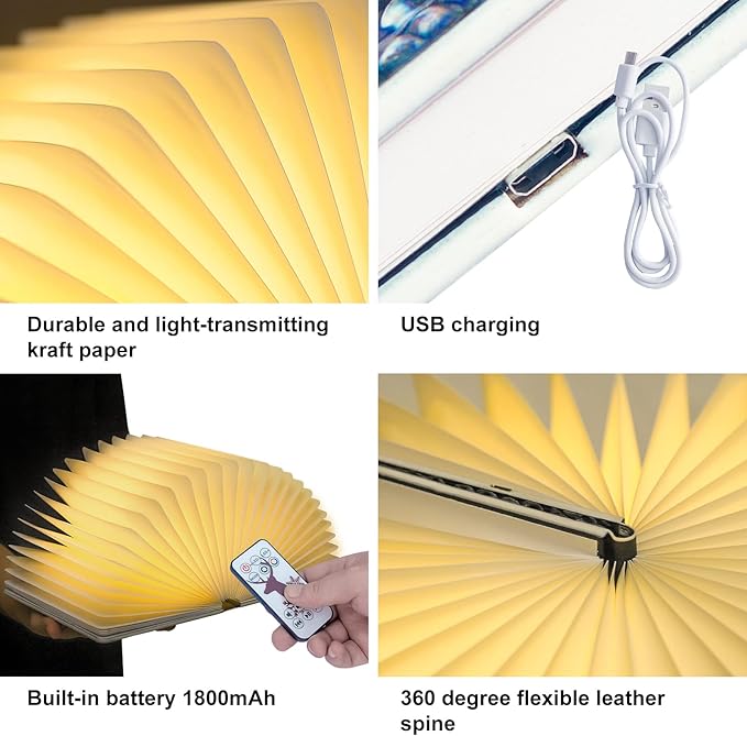 Portable Night Light with White Noise Machine for Adults Kids,Meditation Soother Relaxing Sounds Sleep Machine,3D Dragon Embossed Book Lamp for Bedroom,Music Speaker