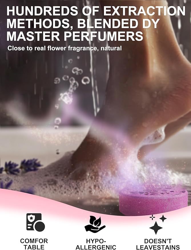 Shower Steamers Aromatherapy Stocking Stuffers 8 Scents, Christmas Gifts for Women Elegant Packaging Birthdays Gifts for Mom, Natural Essential Oil Home Spa Self Care & Relaxing