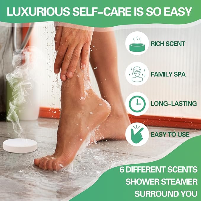 Shower Steamers Aromatherapy 18 Pack Gifts for Women Essential Oils, Christmas Birthday Gifts for Women, Stocking Stuffers, Luxury Self Care Relief Relax Bulk Christmas Stocking Stuffers