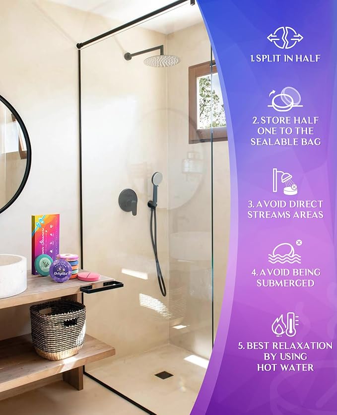 POPCHOSE Shower Steamers Aromatherapy - 8 Pack Shower Bombs for Self Care & SPA - Birthday Gifts for Women, Prizes, Mother's Day Gifts for Her- Teen Girl Gifts Trendy Stuff Easter Gifts