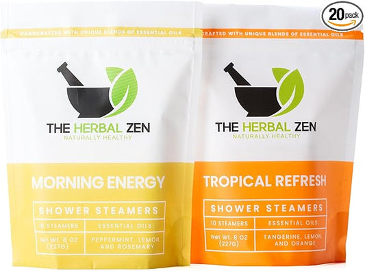 Aromatherapy Shower Steamer Gift Set - USA Made Valentines Day Gift for Her and Him - Shower Bomb Tablets Made with Soothing Natural Essential Oils - Relaxation Gift for Women and Men