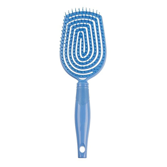 Conair Scalp Care Detangling hairbrush - Curly Hair Brush - Scalp Massager - hairbrushes for women & men - detangler for all lengths and types - can use wet or dry - Blue Aura