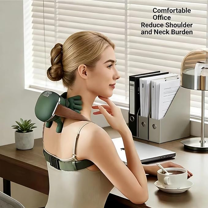 Shoulder and Neck Massager, Neck Massager with Heat and Fingers, Relieves Muscle Pain, Shoulder Massager for Pain Relief Deep Tissue,Electric Back Massagers