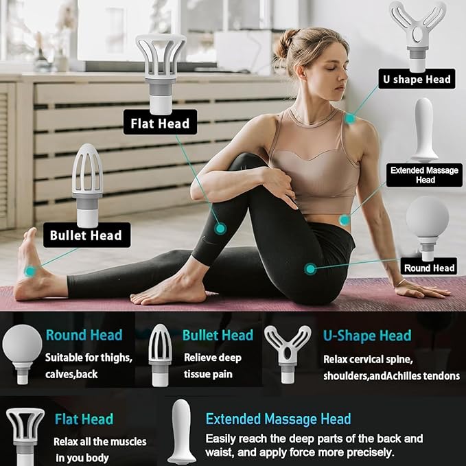 Type-C Charging Mini Massage Gun Handheld Muscle Massager for Muscle Relaxation Percussion Muscle Massager Gifts Toys for Women (Pink)