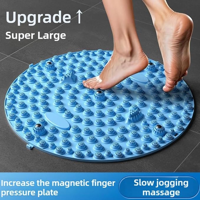Generic Foot Massager Mat, Acupressure Foot Pain Relief Mat, Foot Yoga Massage, Finger Press Pad, Muscle Relaxation, Circular Exercise Pad, TPE Material, Purple, 37CM