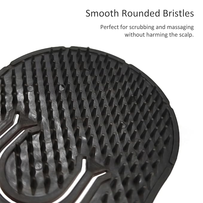 4-Pack Pocket Palm Combs – Versatile Shampoo and Massage Hair Brush Combs, Scalp Massager, Wave Brush for All Hair Types, Portable, Durable (Black)