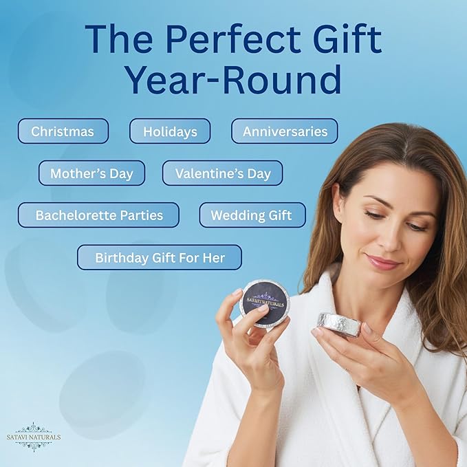 Eucalyptus Mint Shower Steamers (6 Pack) – Aromatherapy Shower Bombs for Sinus Relief & Stress Relief – Natural Essential Oil Spa Tablets, Self Care Birthday Gifts for Women & Men