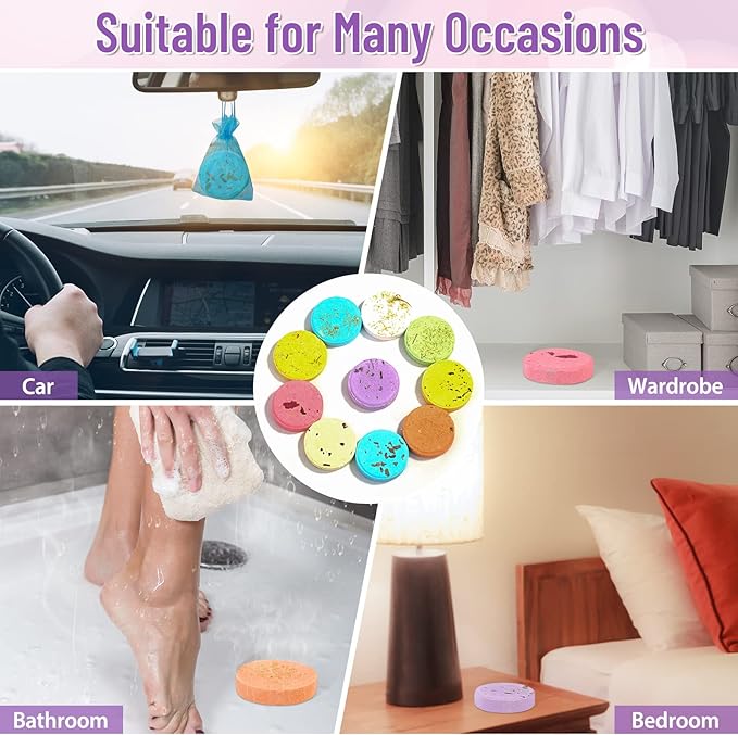 10 Pack Shower Steamers Aromatherapy, Shower Bombs with Natural Essential Oils Self Care & Relaxation Gifts for Mother’s Day Women Her Birthday (Long Lasting Scent)