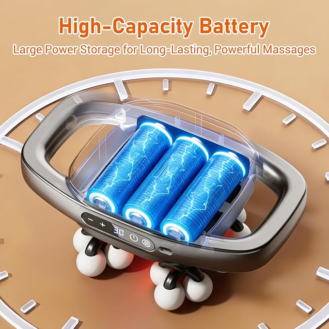 16 Heads Massage Gun Deep Tissue, Massager with 3 Modes & 30 Levels, Valentine's Day Gifts, Large-Area Massage for Back, Neck, Shoulder, Leg, Waist Muscle Pain Relief, Gift for Women and Men