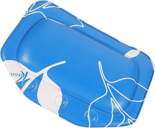 Bathtub Pillow with Suction Cups Household Bath Pillow for Tub in Leaf Blue for Home Spa Hot Tub Sauna Relaxation