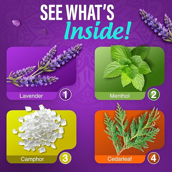 GuruNanda Lavender Vapor Shower Tablets, Clean-Dissolving Aromatherapy Shower Steamers with Lavender & Menthol, Soothes & Promotes Relaxation, Ideal for Gifting, 5 Count