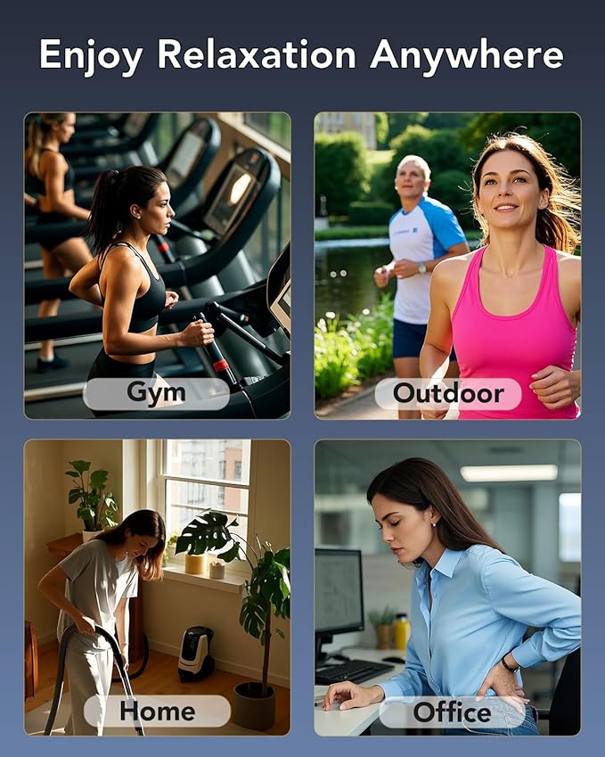 SKG Mini Massage Gun Deep Tissue for Women Men, FSA and HSA Eligible Birthday Gift for Women Men, 10mm Portable Percussion Massage Gun with Carry Bag, Handheld Muscle Massager for Pain Relief, FS700