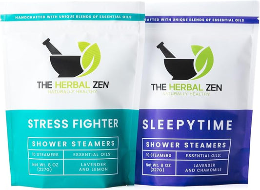 Aromatherapy Shower Steamer Gift Set - USA Made Valentines Day Gift for Her and Him - Shower Bomb Tablets Made with Soothing Natural Essential Oils - Relaxation Gift for Women and Men