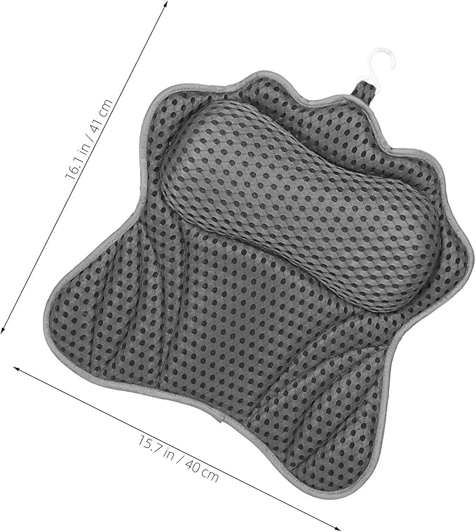 VILLCASE Butterfly Bath Pillow for Tub with 6 Suction Cups, Ergonomic Bathtub Neck Support Cushion, Spa Bath Cushion for Relaxation and Comfort in Bathroom Use