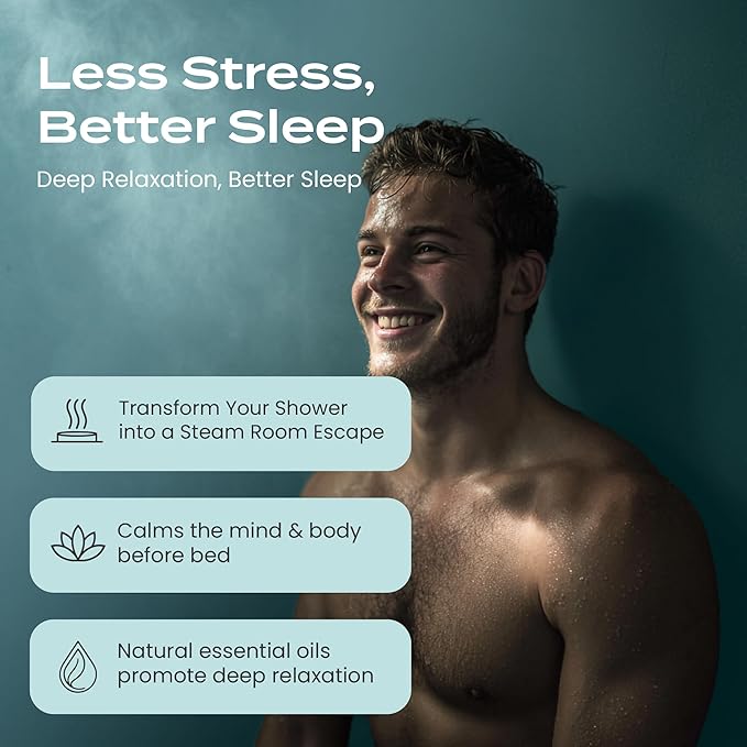 Body Restore Shower Steamers Aromatherapy 30 Pack – Birthday Gifts for Women, Men, Travel Essentials, Stress Relief, Relaxation, Self Care – Eucalyptus