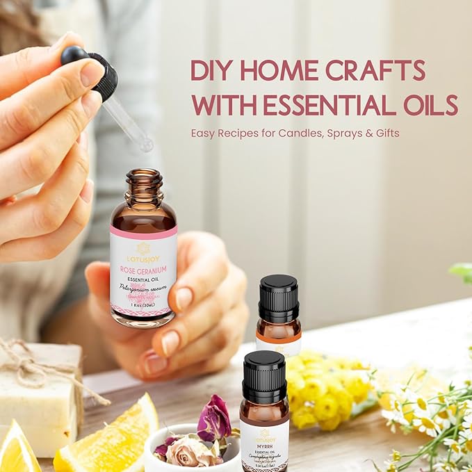 100% Pure Organic Balsam Fir Essential Oil 0.34 Fl Oz, Natural Balsam Fir Oil in Amber Glass Bottle with Dropper for Diffuser Massage Skin Care DIY