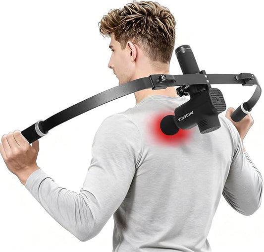 Massage Gun Holder,Detachable for Portability Massage Gun Extension Handle Compatible with Most Massage Guns, for Hard to Reach Areas,Muscle Pain Relief