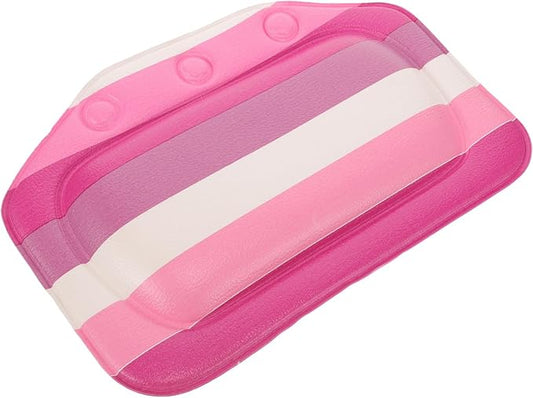 Artibetter Bathtub Pillow Neck and Headrest Cushion with Suction Cups, Soft Foam Bath Pillow for Tub Soaking and Spa, Comfortable Bathroom Bathing Accessory for Home and Hotel Use