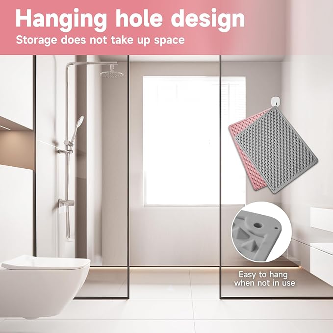 Foot Massage Acupressure Mat, Portable Silicone Reflexology Pad, Moderate Hardness Pressure Point Mat, Anti-Fatigue Mat, Connectable for Jogging & Home Use,18'×14'inch, Gray