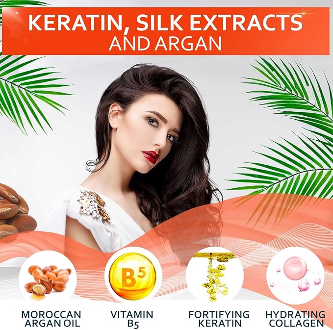 BELLISSO Aromatherapy Shower Steamers Set, 6 Fizzies, and Keratin Shampoo and Conditioner Set